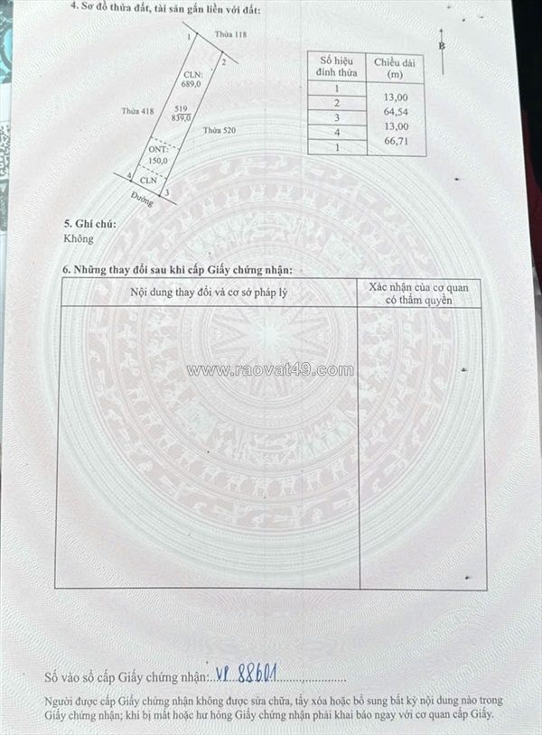 Đất chính chủ- giá tốt cần bán nhanh lô đất đầu tư sinh lời tại huyện nho quan