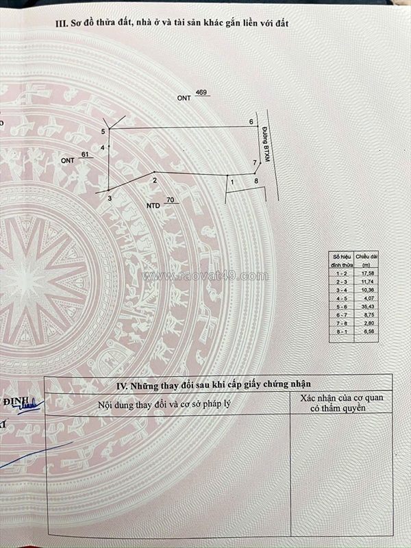 Đất đẹp – giá tốt – chính chủ cần bán tại thôn bỉnh đức xã tây vinh, tây sơn,