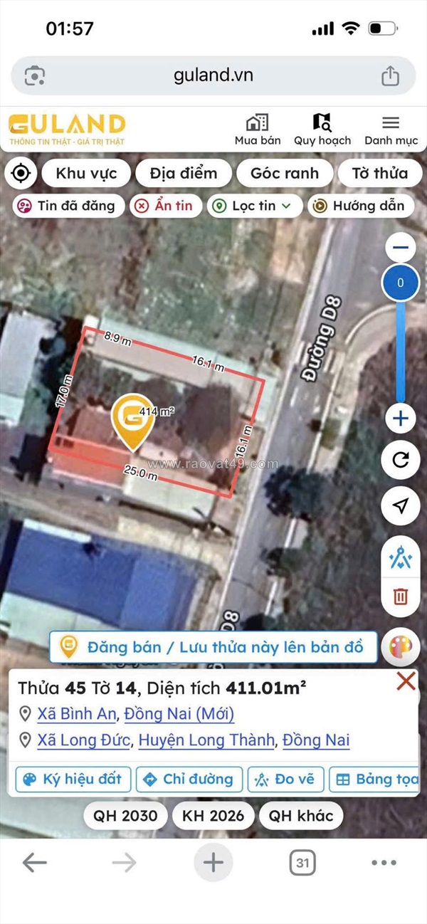 Đất đẹp - mặt tiền - bán đất chính chủ – long đức, long thành, đồng nai