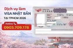 Dịch vụ làm visa nhật bản tại tphcm 2026: vắng mặt, nhận kết quả từ 5-7 ngày