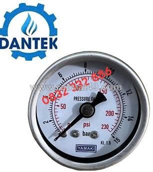 Đồng hồ áp suất yamaki chân sau 0-16 bar giá tốt dantek ở hậu giang
