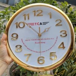 Đồng hồ treo tường in logo