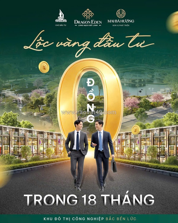 Dragon eden cơ hội đầu tư không gốc không lãi  tháng, lợi nhuận ổn định 20
