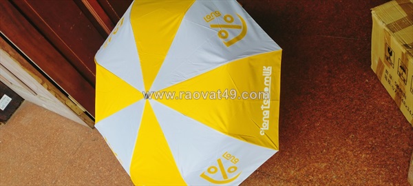 Dù cầm tay gấp 3 in logo quảng cáo