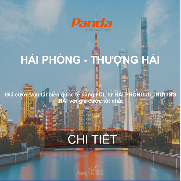 Giá cước vận chuyển hàng từ hải phòng đi thượng hải