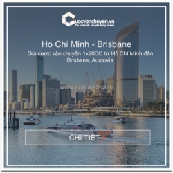 Giá cước vận chuyển từ hồ chí minh đến cảng brisbane, australia