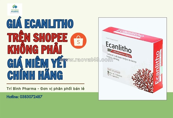 Giá ecanlitho trên shopee không phải giá niêm yết chính hãng