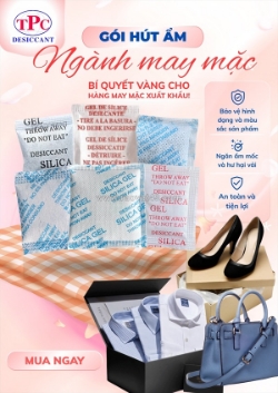 Gói hút ẩm ngành may mặc: giải pháp chống ẩm mốc quần áo xuất khẩu!