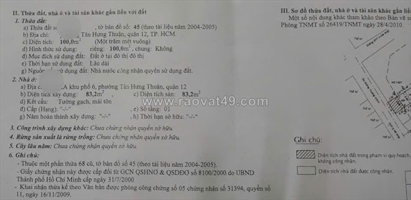 Hàng kín - mặt tiền đông hưng thuận 39 - thông tứ hướng