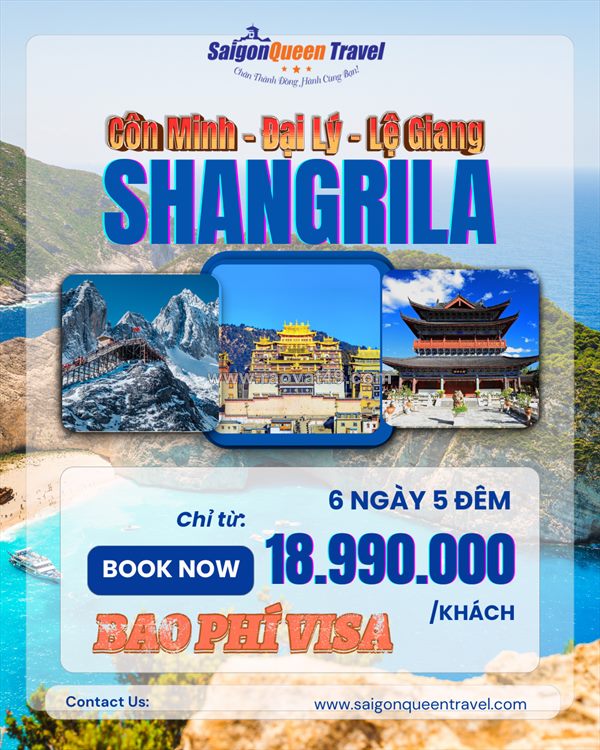 Hành trình vân nam huyền thoại  - du lịch côn minh đại lý lệ giang shangrila