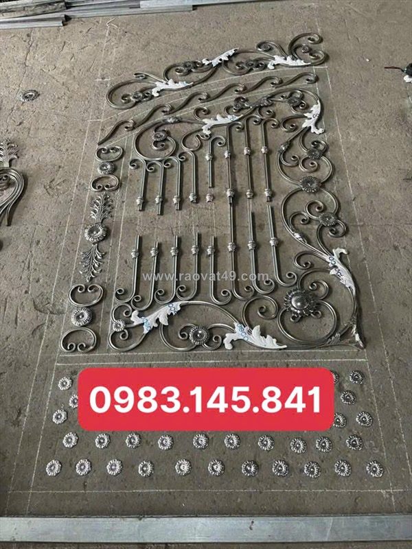 Hoa văn sắt uốn trang trí kiến trúc