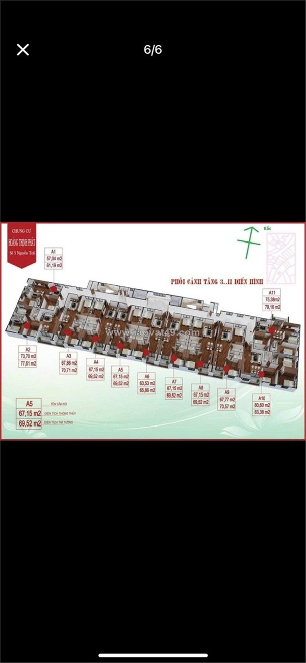 Hot hot  – chính chủ cần bán căn chung cư tại số 5 đường nguyễn trãi, p.quán