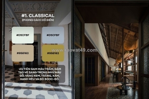 Hướng dẫn chọn màu sắc theo phong cách – kiến thức cơ bản trong thiết kế kiến trúc