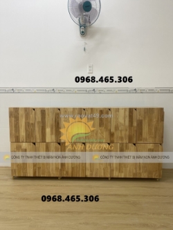 Kệ góc mầm non, kệ cá nhân mầm non, kệ gỗ nhà trẻ
