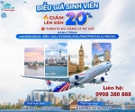 Malaysia airlines giảm 20% giá vé cho sinh viên