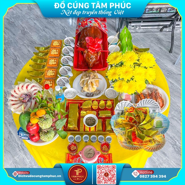 Mâm lễ cúng khai trương, đón tài lộc ngày đầu năm