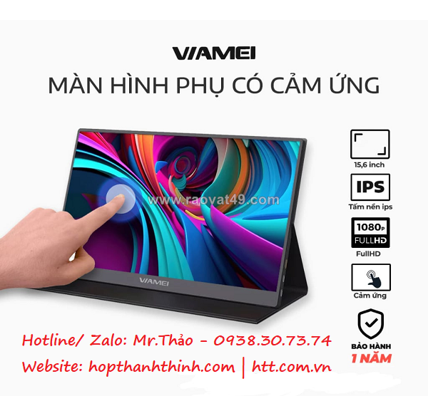 Màn hình di động viamei n4x 15.6" fhd ips touch