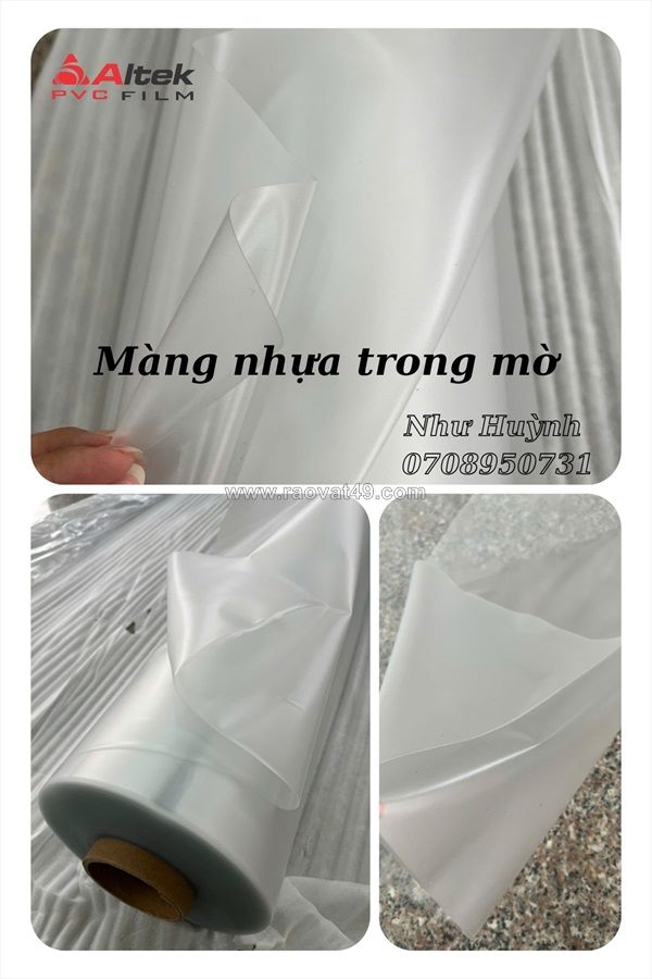 Màng nhựa pvc dẻo nhám mờ 0.25mm