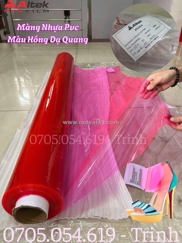 Màng pvc màu hồng – phù hợp sản xuất & trang trí
