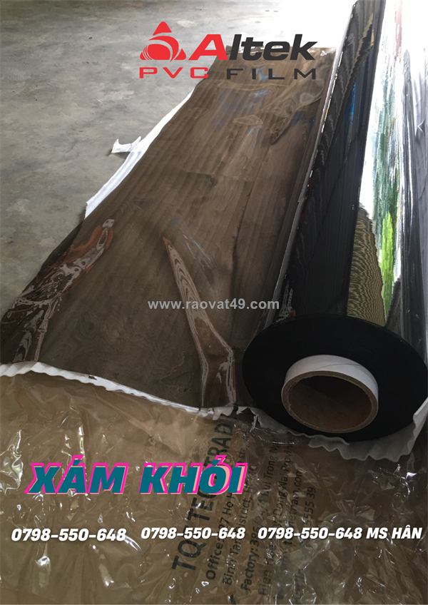 Màng pvc xám khói - sang trọng, bền đẹp, tiện lợi