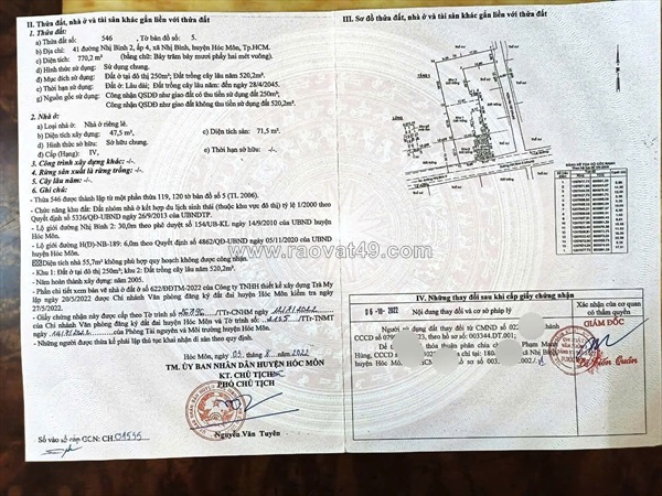 Mặt tiền nhị bình 2 (770m²) – có sẵn 6 phòng trọ thu nhập 10tr/tháng