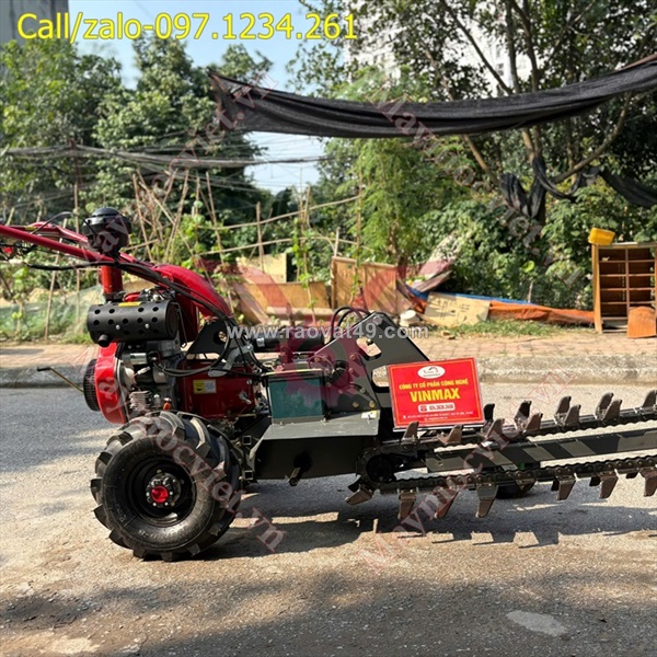 Máy đào rãnh chạy dầu turbo tbr350 giá rẻ