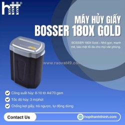 Máy hủy giấy bosser 0x gold