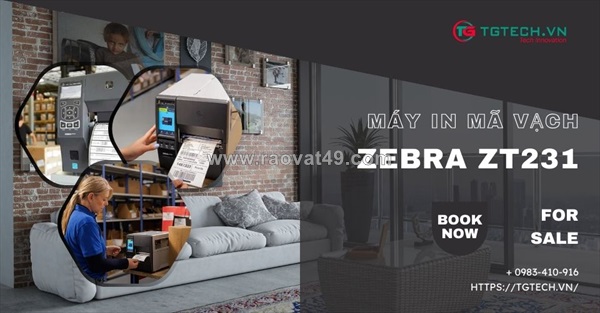 Máy in mã vạch công nghiệp zebra zt231