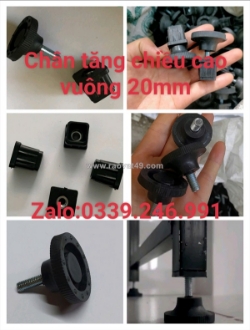 Mua chân tăng chỉnh chiều cao vuông 20 ở đâu giá rẻ?