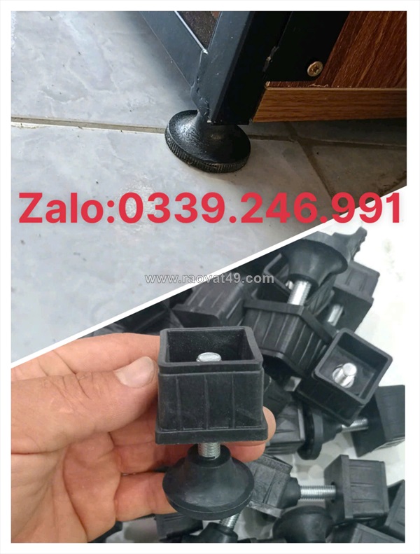 Mua sỉ chân tăng chỉnh chiều cao hộp vuông 40mm