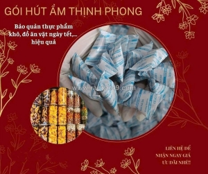 Muốn đồ ăn vặt, thực phẩm giòn lâu? đừng quên gói hút ẩm thịnh phong?
