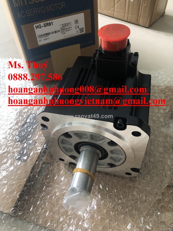 New 100% - servo motor mitsubishi hg-sr81 - bình dương