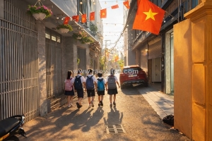 Nhà đẹp 6 tầng phố hồng tiến, gara, thang máy, kinh doanh, nở hậu, full nội thất