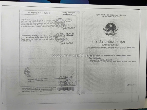 Nhà đẹp - giá tốt - chính chủ bán 2 căn nhà (liền kề) mặt tiền dt830 – sổ riêng