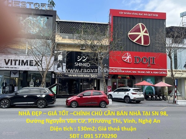 Nhà đẹp – giá tốt –chính chủ cần bán nhà tại sn 98, đường nguyễn văn cừ,