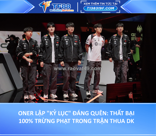 Oner lập "kỷ lục" đáng quên: thất bại 100% trừng phạt trong trận thua dk