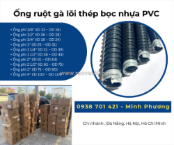 Ống ruột gà lõi thép bọc nhựa pvc giao ngay đà nẵng, quãng ngãi, quảng trị