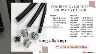 Ống ruột gà và đầu nối có sẵn khánh hòa, bình định, gia lai