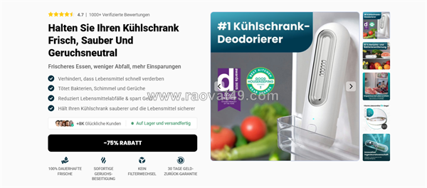Ozoori fridge deodoriser germany reviews