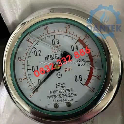Phân phối đồng hồ áp suất 0-0.6mpa trung quốc dantek uy tín ở khánh hòa