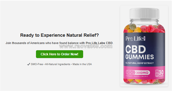Pro life labs cbd gummies usa review: relaxation