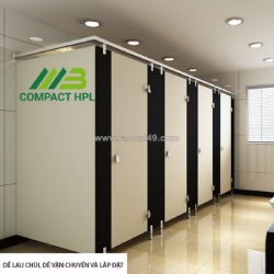 Quy trình thi công vách ngăn nhựa giả gỗ nhà vệ sinh