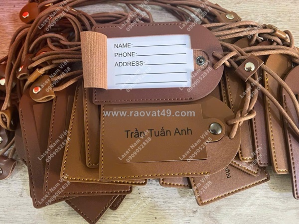 Sản xuất tag da hành lý theo yêu cầu – nhận gia công số lượng - giá tận xưởng