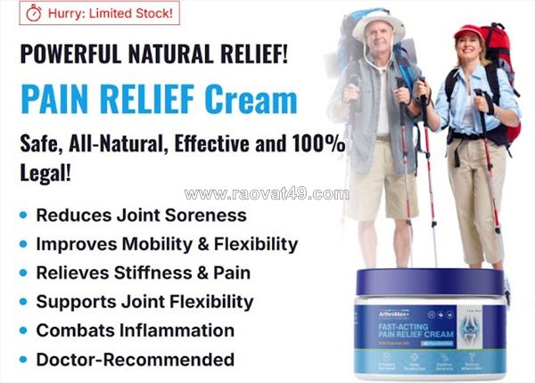 See ingredients and uses of arthromax pain relief cream