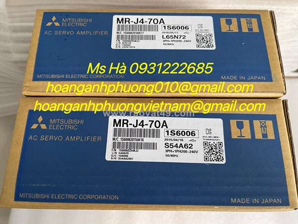 Servo nâng tầm độ chính xác hệ thống tự động hóa mitsubishi mr-j4-70a