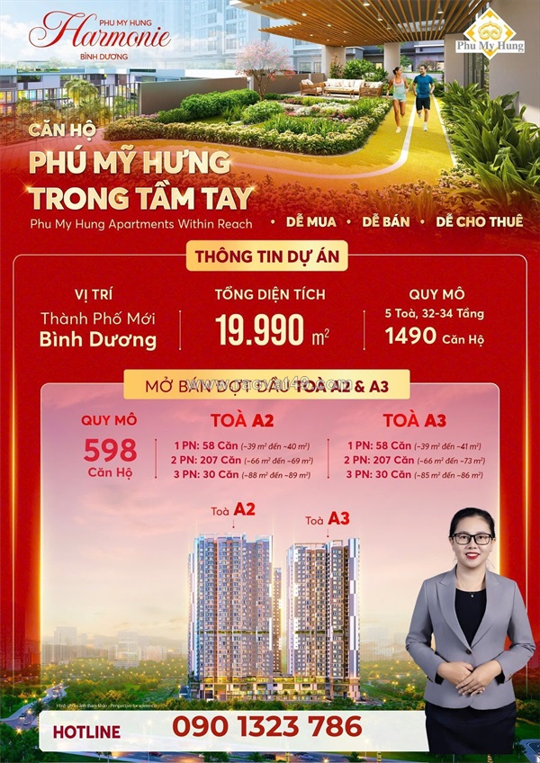 The harmonie phú mỹ hưng chính thức mở booking, giá chỉ từ 1.8 tỷ. gọi