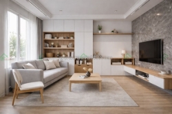 Thiết kế nội thất tối giản hiện đại cho căn hộ chung cư