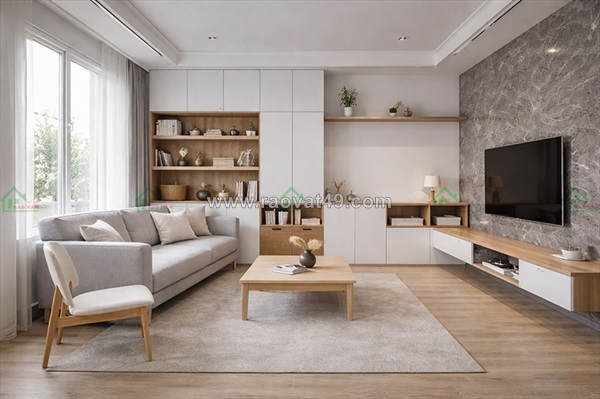 Thiết kế nội thất tối giản hiện đại cho căn hộ chung cư