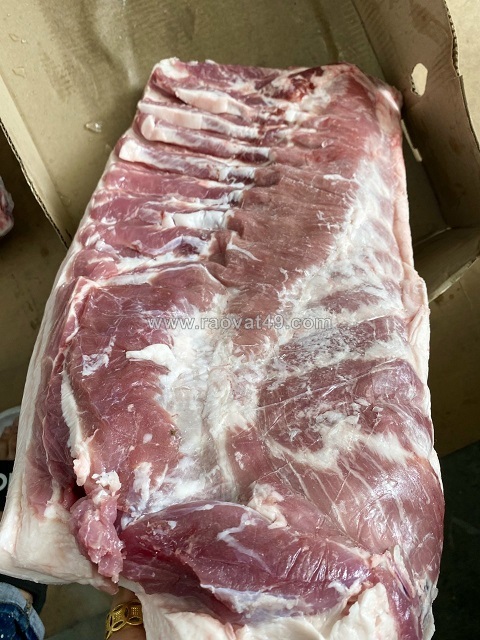 Thịt ba chỉ nhập khẩu hà nội đóng thùng tiêu chuẩn