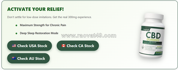 Trufull cbd gummies reviews – gentle daily calm in australia